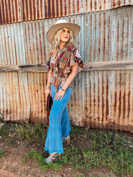 Gypsy Ruffle Top