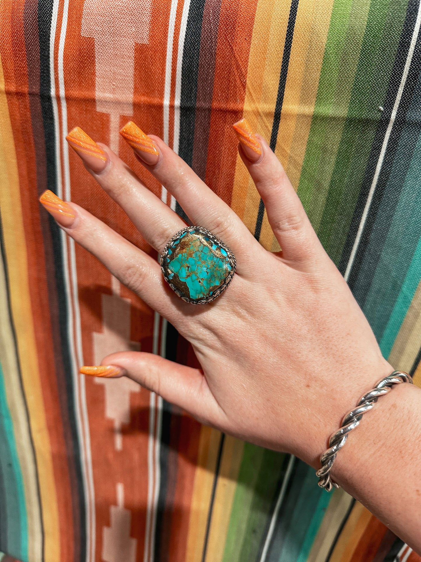 Turquoise Square Stone Ring