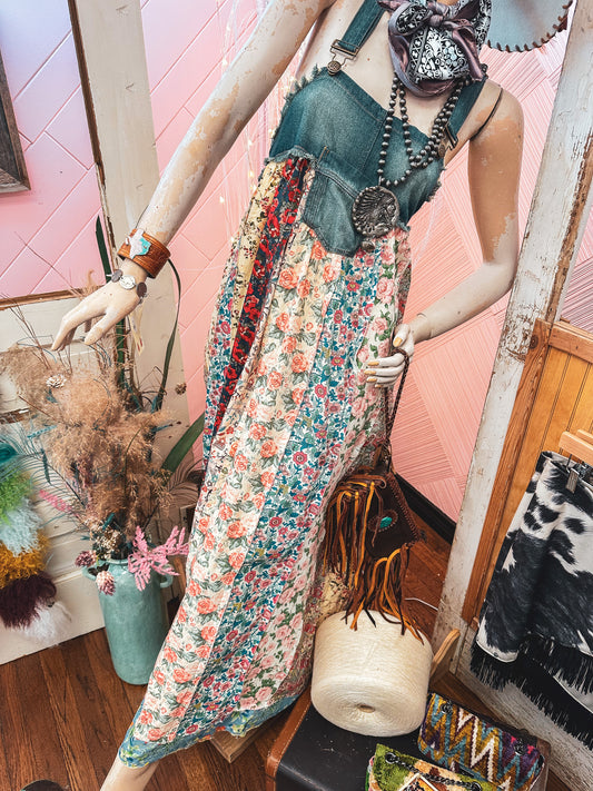 Flower Blossom Overall Dress