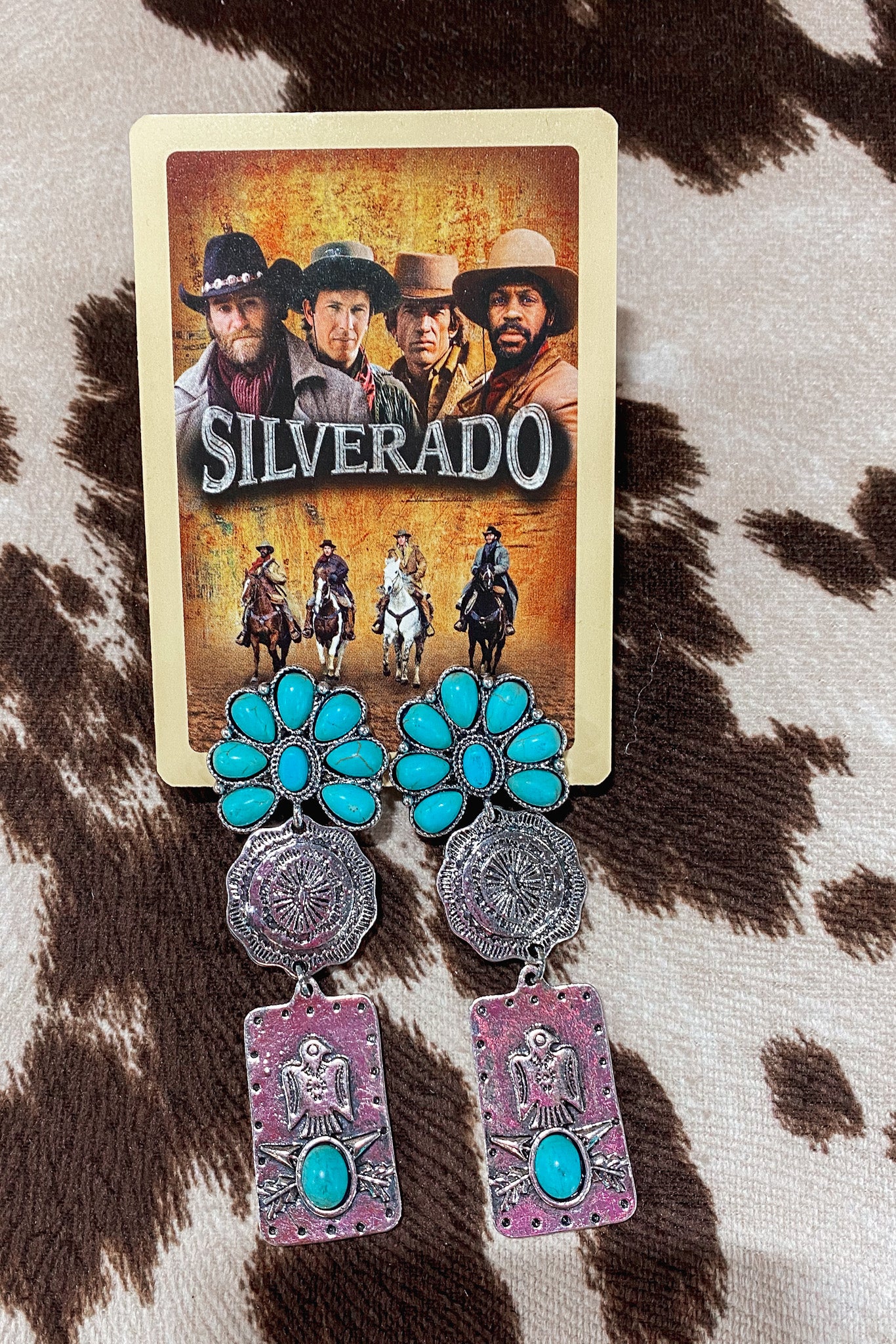 Turquoise Thunderbird Earrings