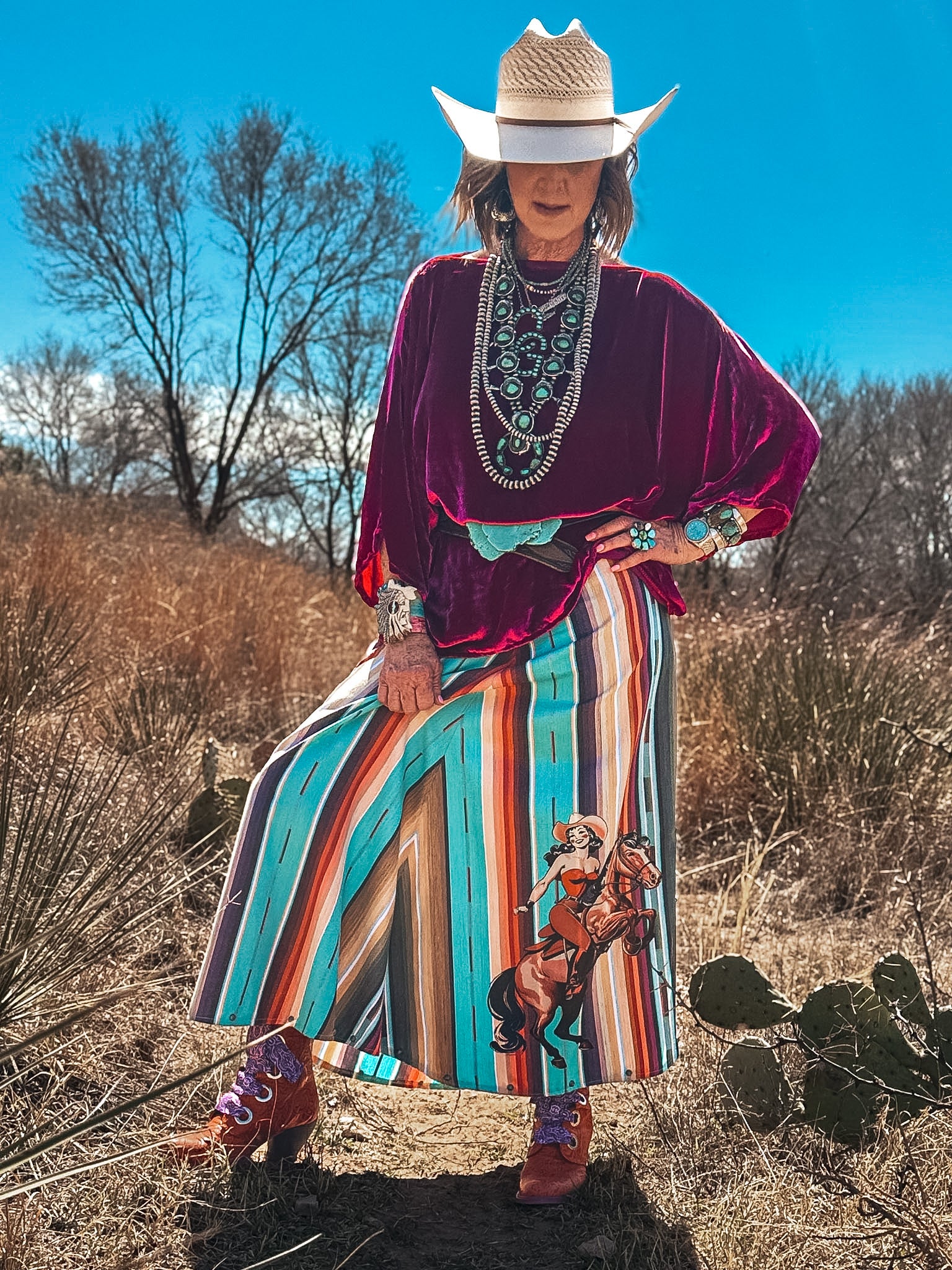 The Chelsea Skirt - Colorado Crystal Cowgirl