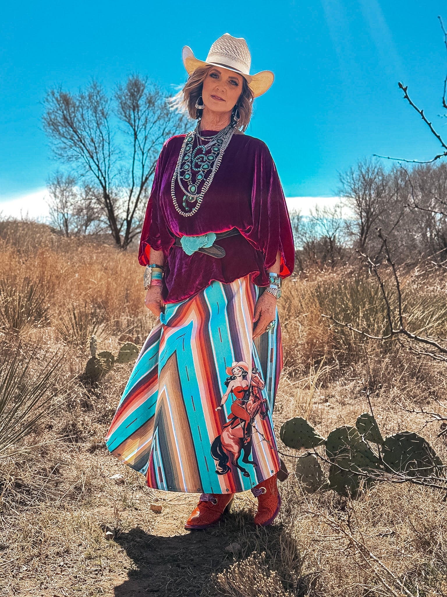 The Chelsea Skirt - Colorado Crystal Cowgirl