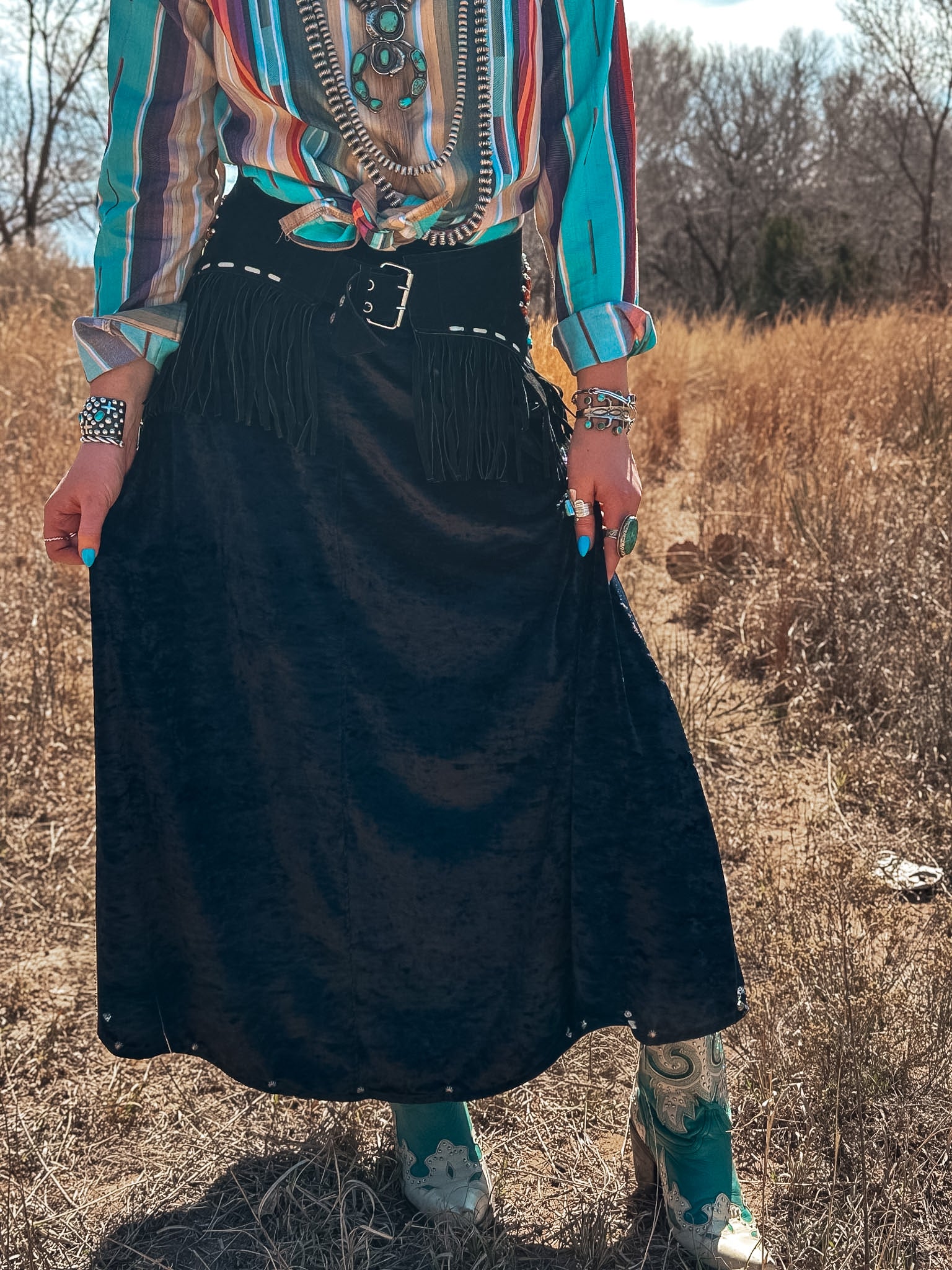 The Blaze Skirt - Velvets