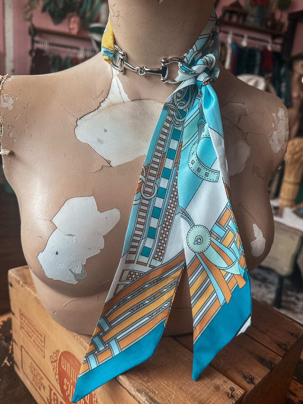 Twilly w/ Horse Bit Scarf Slide