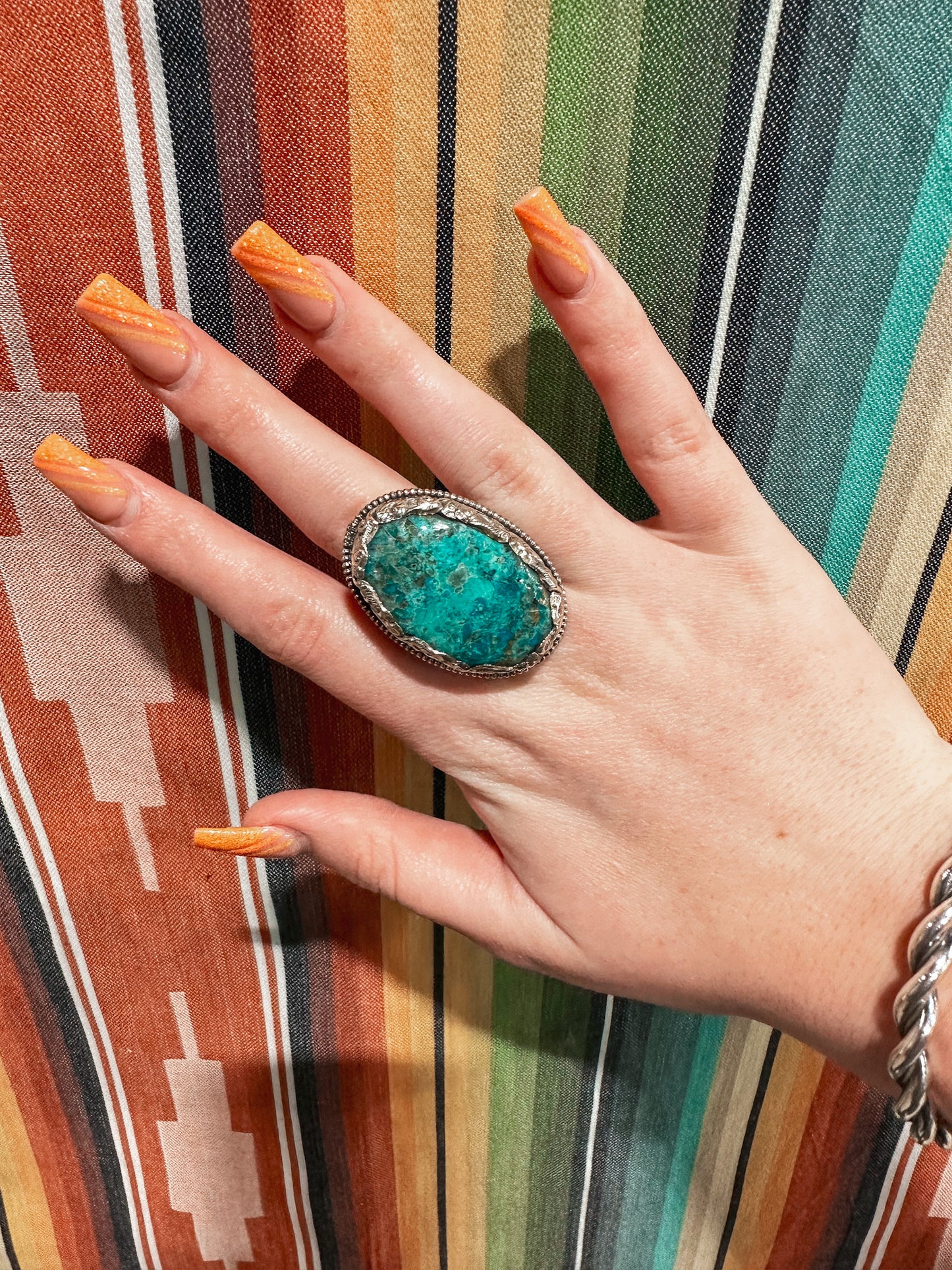 Turquoise Oval Stone Ring