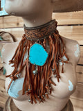 Annie Oakley Choker - Brown