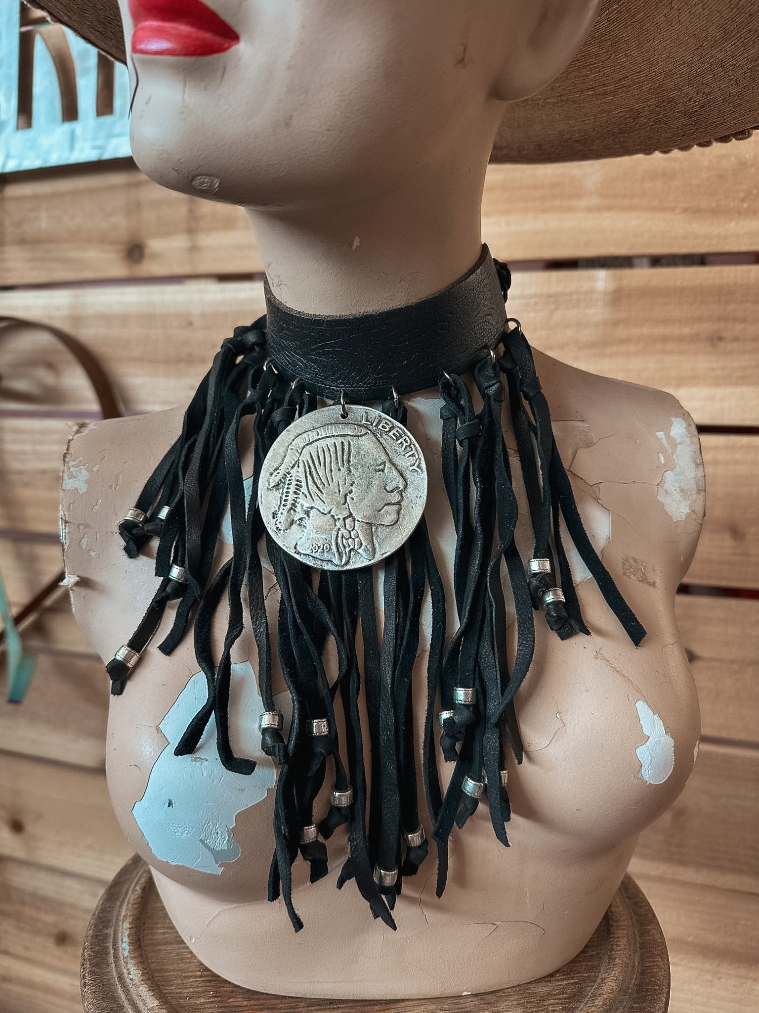 Indian Head Nickel Choker - Black
