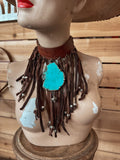 Annie Oakley Choker - Brown