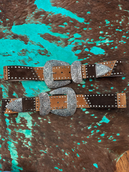 Big Ole Belt - Brown Patchwork