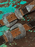 Big Ole Belt - Brown Patchwork