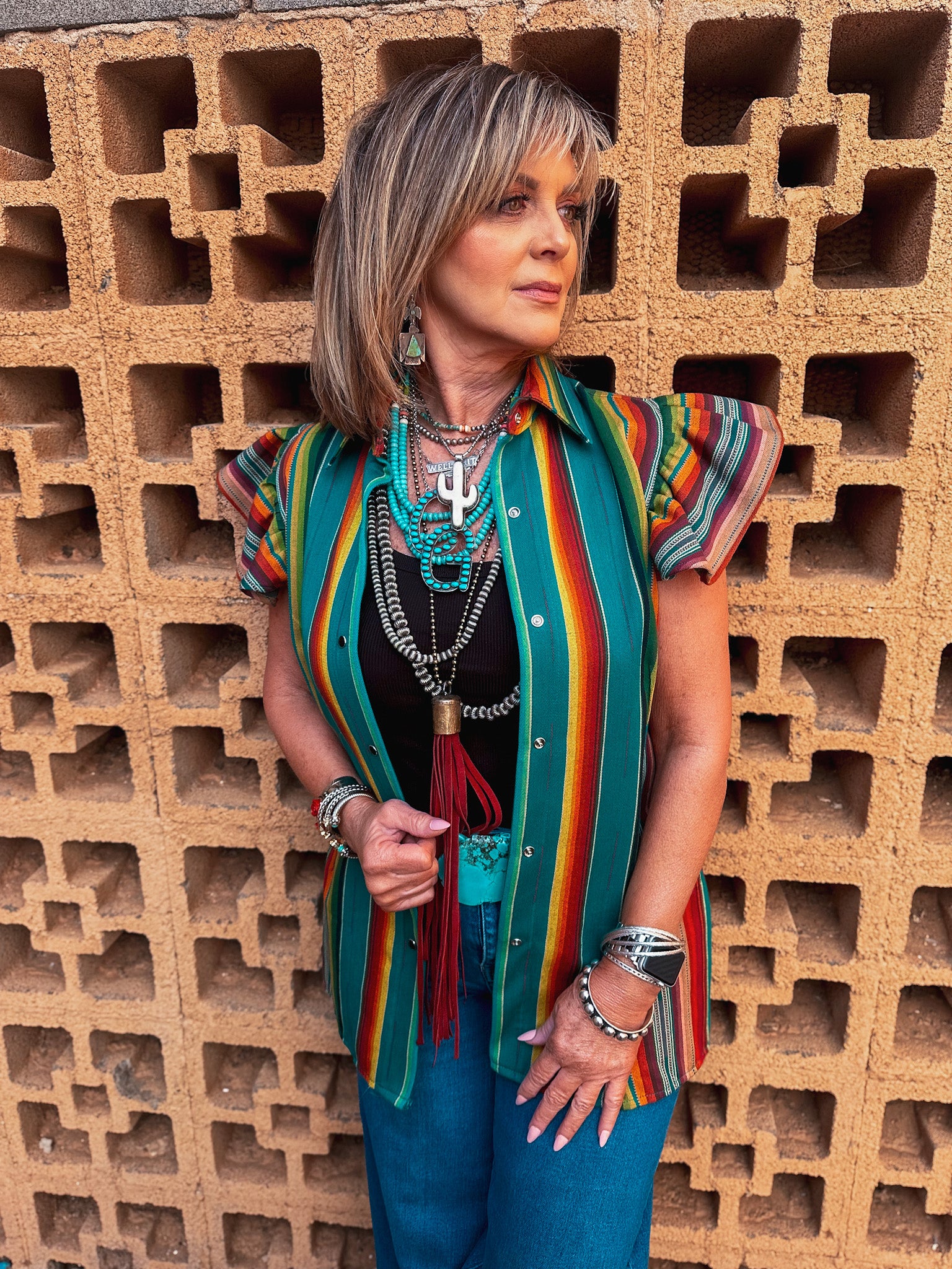 The Blake - Teal Serape