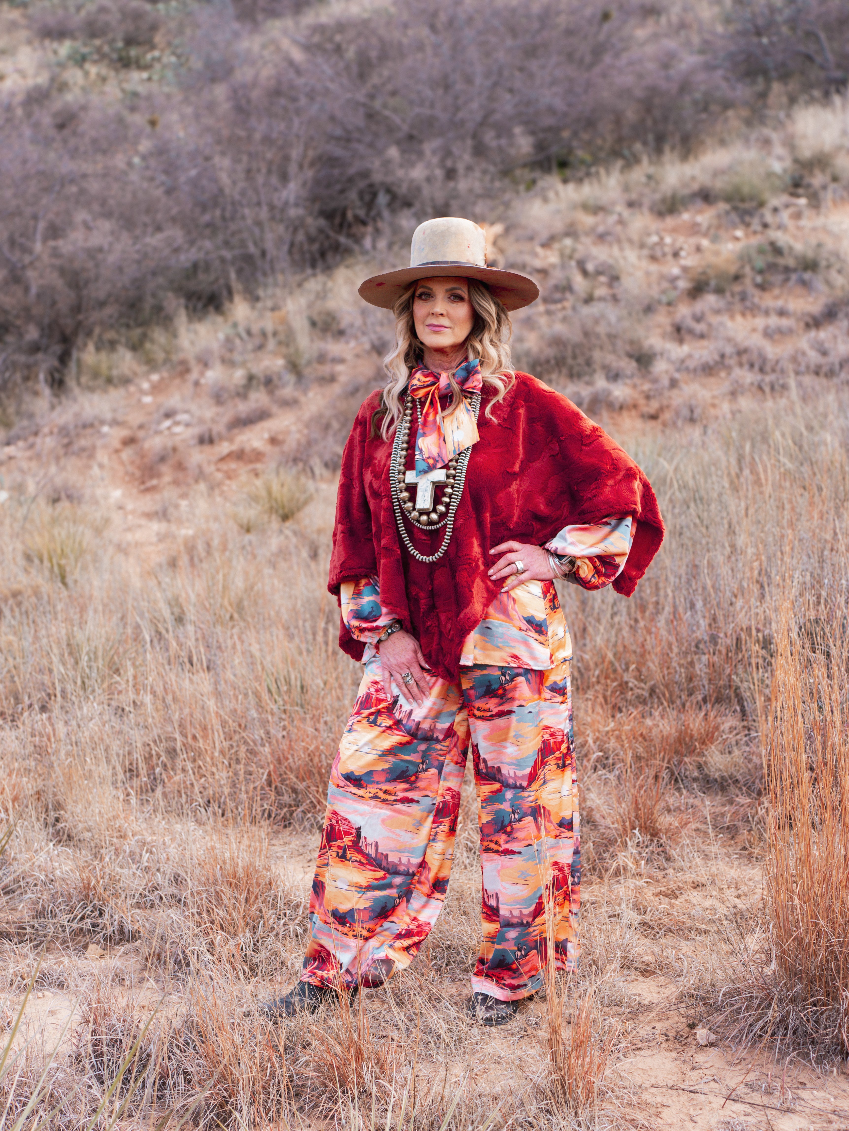 The Riley Poncho - Fur