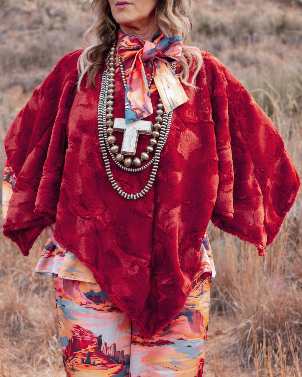 The Riley Poncho - Fur