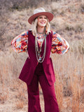 The Brynn Vest - Cabernet