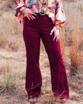 The Whitney Pant - Cabernet