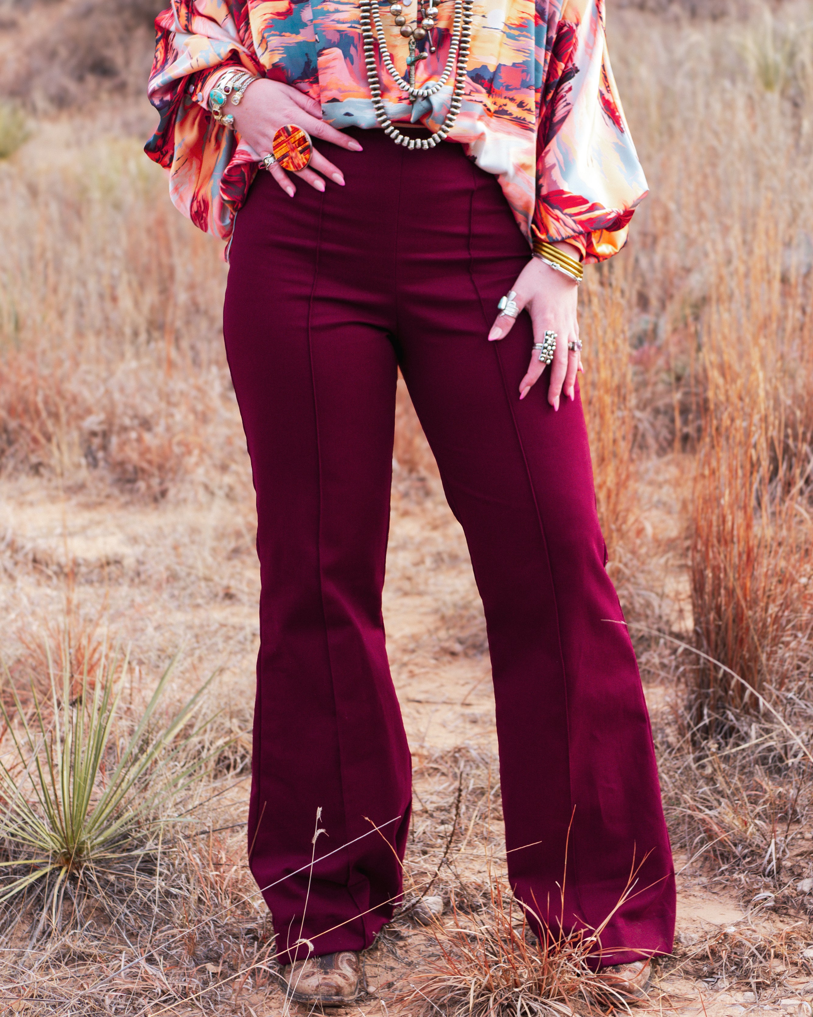 The Whitney Pant - Cabernet