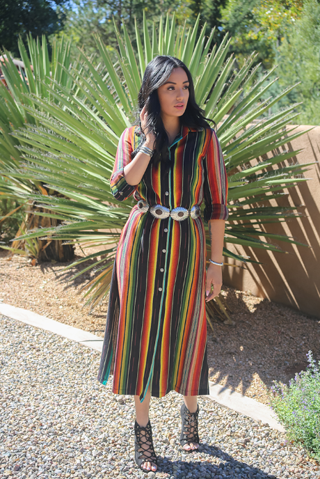 knee length dresses for ladies Summertime Serape Dress