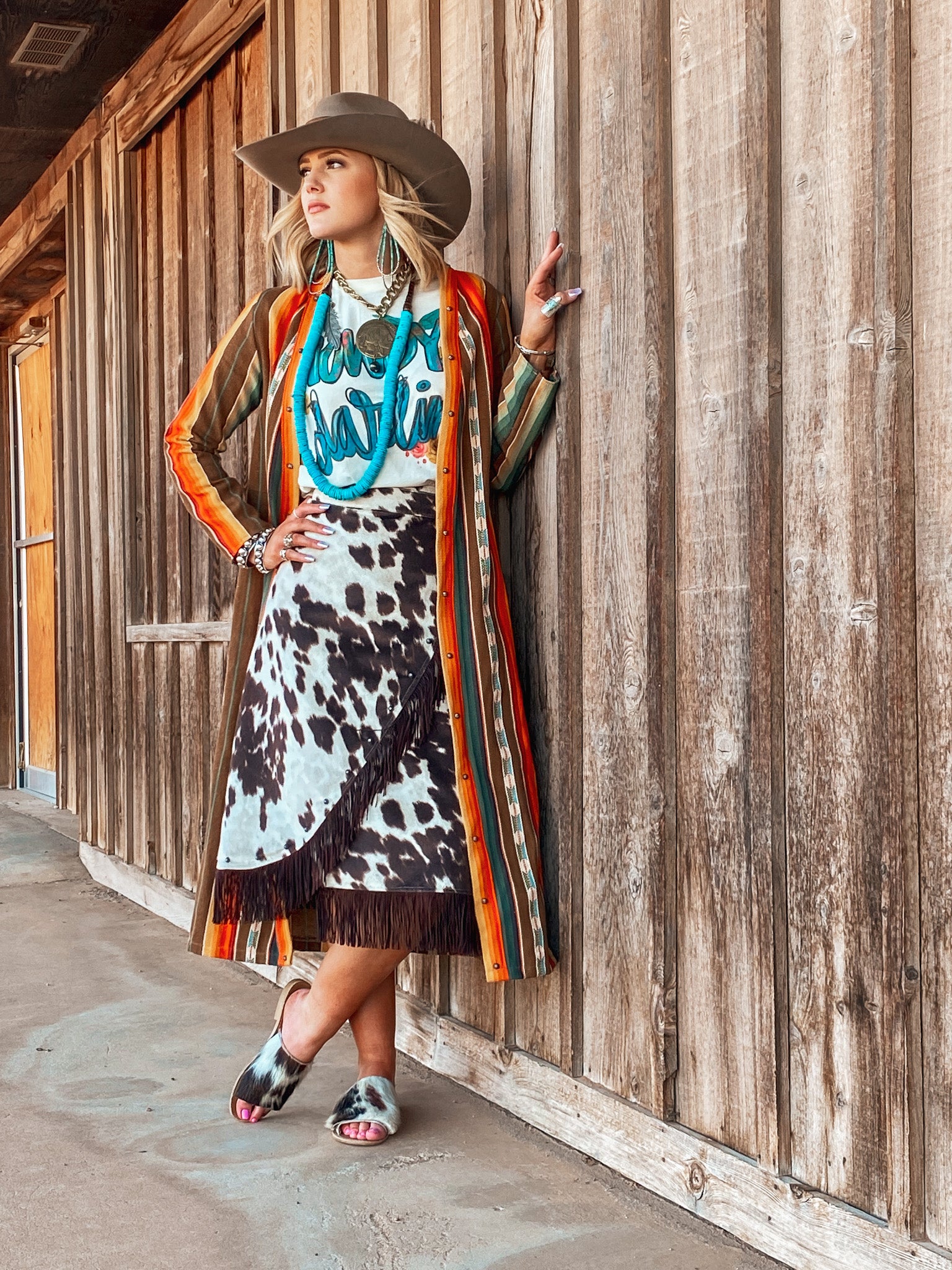 The Paulette Skirt - Animal
