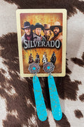Turquoise Slab Earrings